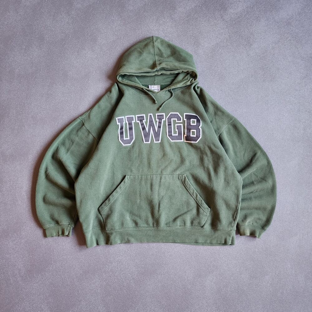 Vintage UW-Green Bay Phoenix Green Pullover Hoodie XXL